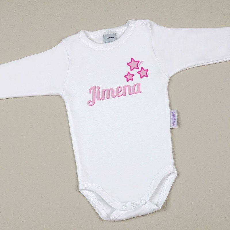 Body Personalizado Bebé 3 Estrellas Nombre Mi Pipo - Nanetes #